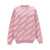 Vetements Lurex monogram sweater Pink