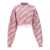 Vetements 'Iconic Lurex Monogram' crop sweater Pink