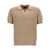 BRIONI Knitted polo shirt Beige