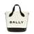 Bally 'Bar' handbag White/Black
