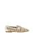 TOD'S Leather canvas loafers Beige