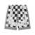 Versace VERSACE Checkered print Bermuda shorts NERO E BIANCO