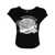 Stella McCartney STELLA MCCARTNEY graphic-print cotton T-shirt BLACK
