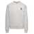 Kenzo Grey Crewneck Sweatshirt with Logo Patch in Cotton Man GREY