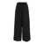 FEDERICA TOSI Black Elastic High-Waisted Pants In Stretch Cotton Woman BLACK