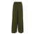 FEDERICA TOSI Green Elastic High-Waisted Pants in Stretch Cotton Woman GREEN