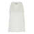 ANTONELLI White Sleeveless And Flared Top In Silk Blend Woman WHITE