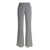 ANTONELLI Grey Loose Pants With Elastic Waistband In Silk Blend Woman GREY