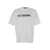 Dolce & Gabbana White Crewneck T-Shirt With Contrasting Logo In Cotton Man WHITE