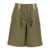 Ganni Heavy twill Bermuda shorts Green