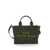Marc Jacobs 'The Mini Tote Bag' Green Shoulder Bag With Logo In Grainy Leather Woman GREEN