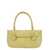Jil Sander 'Knot Small' Yellow Shoulder Bag with Laminated Logo in Patent Leather Woman YELLOW