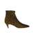 Saint Laurent Saint Laurent Kiki Lace-Up Leopard-Print Ankle Boots Brown