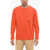 Woolrich Long Sleeve Crew-Neck T-Shirt With Breast Pocket Orange