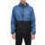Woolrich Two-Tone Southbay Windbreaker Jacket With Hood Blue
