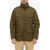 Woolrich Cotton Utility Jacket With Extractable Hood Green