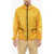 Woolrich Nylon Diamond Fuse Raincoat Jacket With Hood Yellow