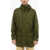 Woolrich Solid Color Parka With Hidden Closure Green