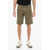 Woolrich Solid Color Shorts With Belt Loops Green