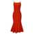 Alexander McQueen Flared knit dress Red