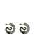 PANCONESI 'Crystal Serpent Hoops' earrings Silver