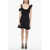 Alexander McQueen Knitted Mini Dress With Ruffles Black