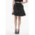 Alexander McQueen Miniskirt With Side Drape Black