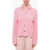 Bottega Veneta Jacquard Terry Jacket With Collar Pink