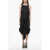 Bottega Veneta Viscose Draped Dress With Self-Tie Detail Black