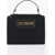 Moschino Love Satchel Crossbody Bag With Interlocking Closure Black