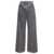 ETRO Grey Bootcut Jeans with Pagasus Patch in Cotton Denim Woman GREY