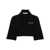 Palm Angels Palm Angels Cropped Polo Shirt With Logo Black