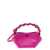 Ganni 'Bou' Fuchsia Shoulder Bag with Knotted Handle in Leather Woman PINK