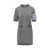 Thom Browne THOM BROWNE Cotton Dress with 4Bar Logo GREY