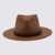 Brunello Cucinelli Brunello Cucinelli Brown Fedora Hat 