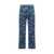 Marni MARNI Jeans with Marni Dripping Print BLUE