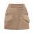 JW Anderson JW Anderson Mini Cargo Skirt With Padded Design Beige