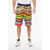 Dolce & Gabbana Silk Shorts With Multicolored Graphic Print Multicolor