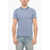 Ralph Lauren Cotton Slim Fit T-Shirt With Awning Stripe Motif Blue