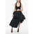 Alexander McQueen Double Layer Dress With Scallop Skirt Black