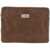 MM6 Maison Margiela Crinkled Leather Document Holder Pouch RUSTIC BROWN
