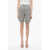 Peserico Single-Pleated Twill Linen Shorts Beige