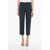 Dondup Stretch Fabric Meli Cropped Fit Pants Blue