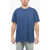 Ralph Lauren Crew Neck Cotton T-Shirt With Logoed Breast-Pocket Blue
