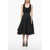 Alexander McQueen Double Layer Dress With Scallop Skirt Black
