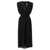 Fabiana Filippi Long dress hierogette pleats Black