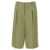 AMI Paris Pin tuck bermuda shorts Green