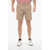 Dondup Lyocell Blend Fergus Shorts With Loops Beige