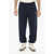 SPORTY & RICH Cotton Joggers With Embossed Logo Blue