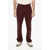 Baracuta Needles Two-Tone Jacquard Pants With Butterfly Embroidery Red